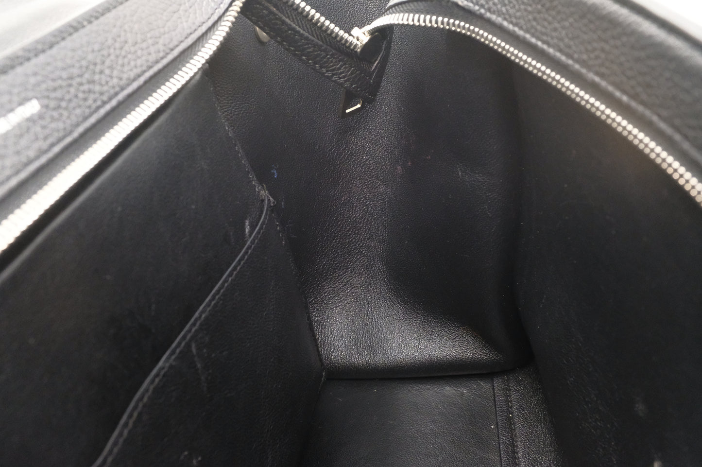 Celine Trapeze in Black Leather