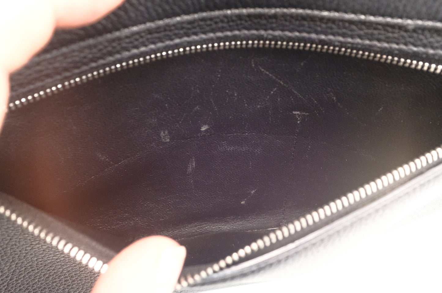 Celine Trapeze in Black Leather