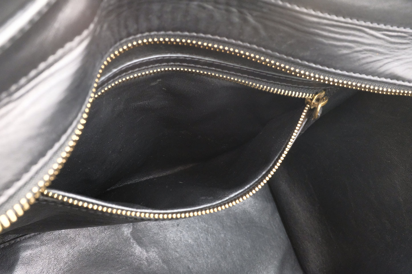 Celine Mini Luggage Tricolor in Beige, Black and Kaki Green Leather