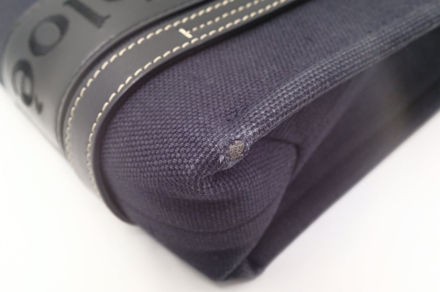 Chloe Woody in Navy Blue Canvas
