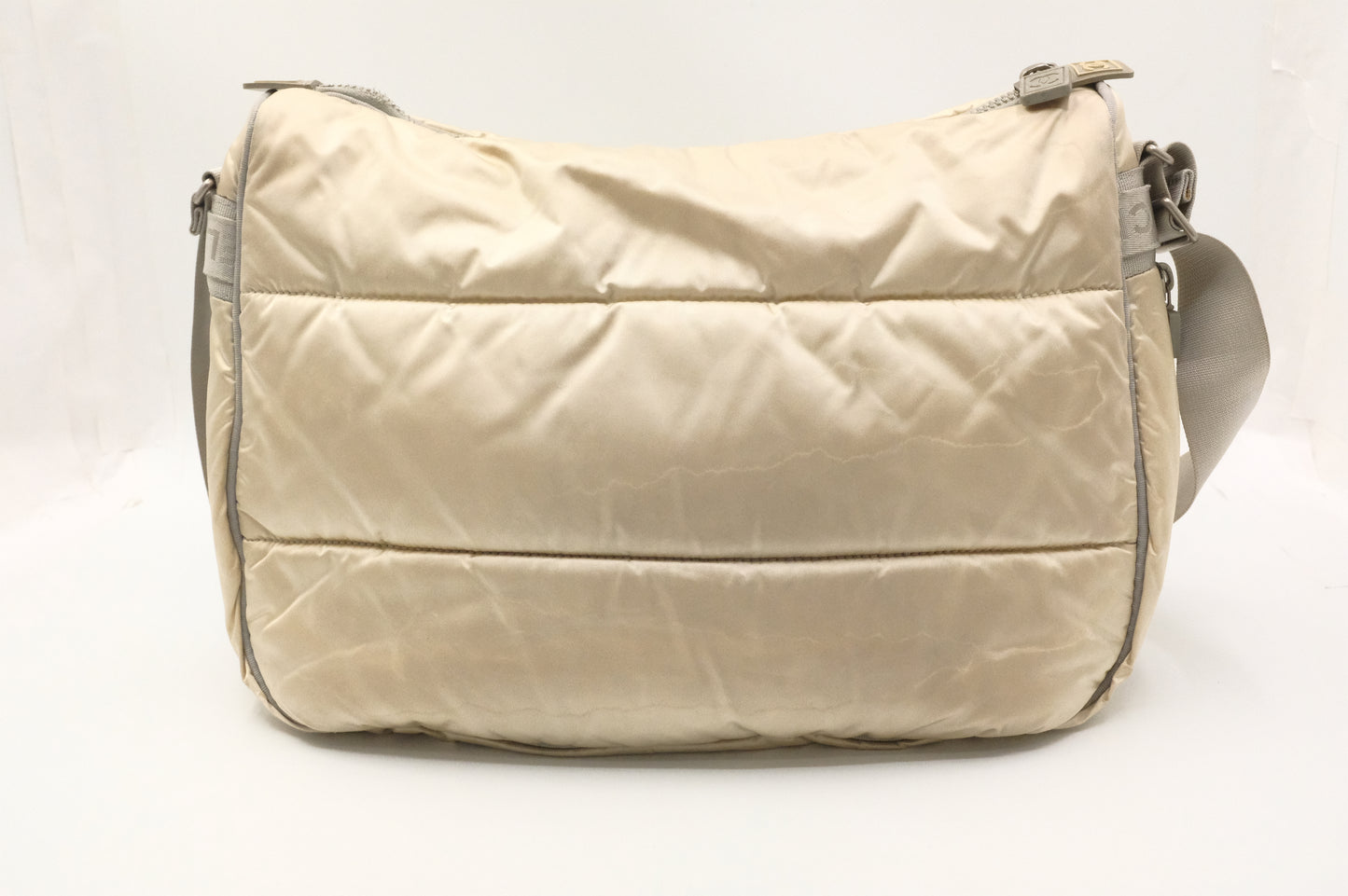 Chanel Sports Shoulder Bag in Beige Nylon Canvas
