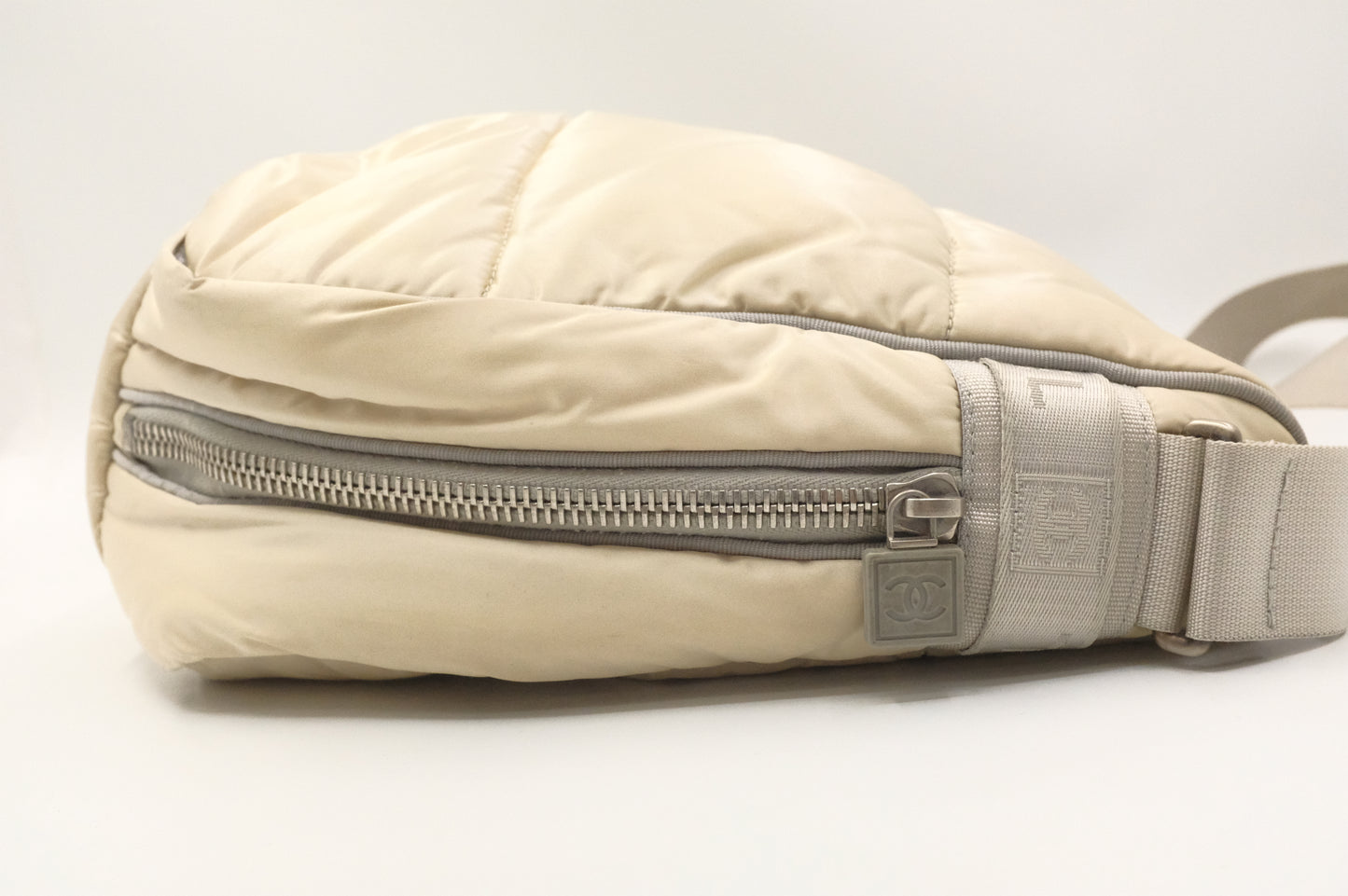 Chanel Sports Shoulder Bag in Beige Nylon Canvas