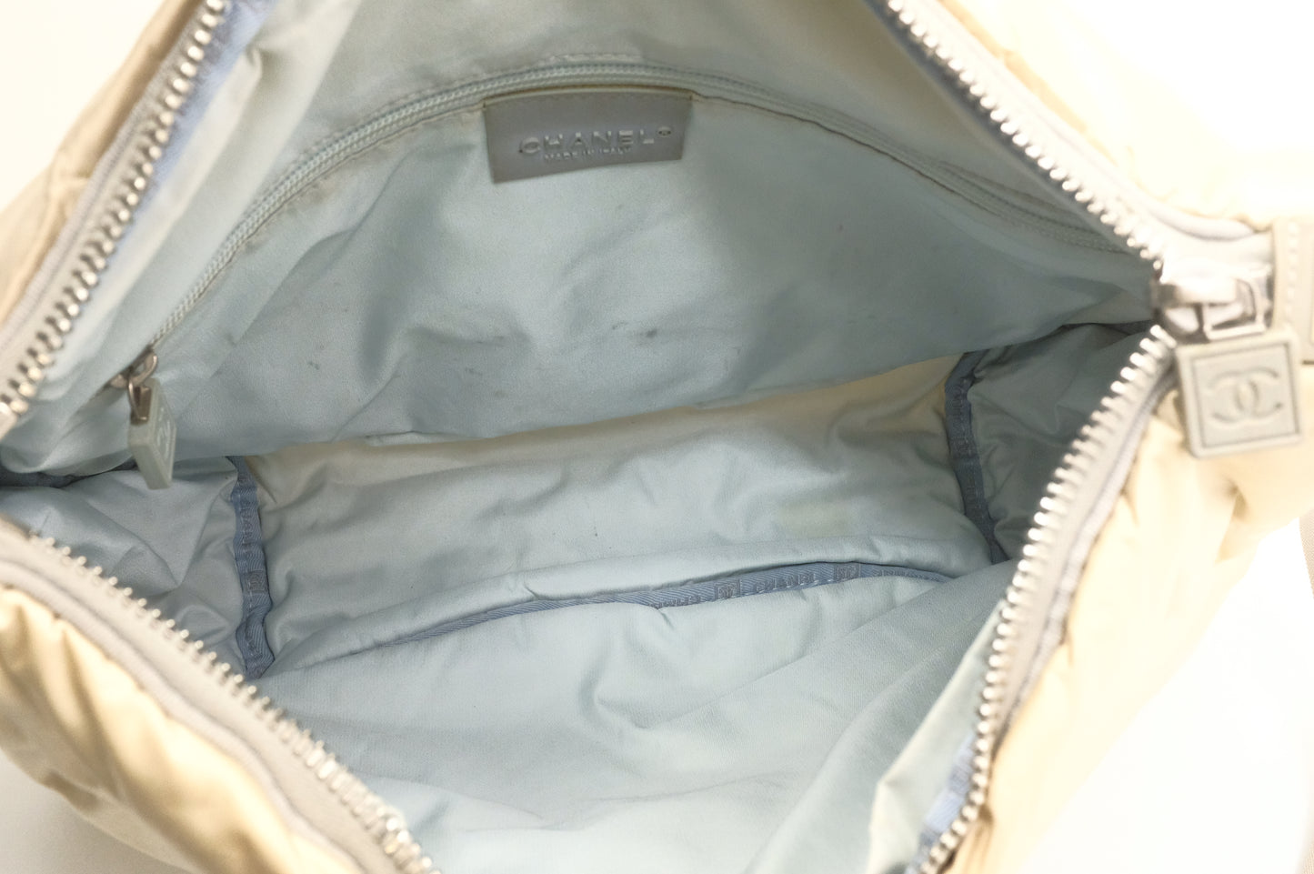Chanel Sports Shoulder Bag in Beige Nylon Canvas