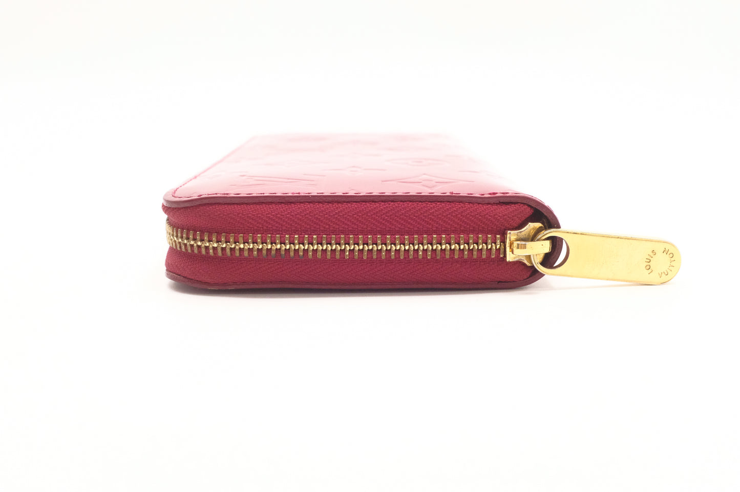 Louis Vuitton Zippy Long Wallet in Red Vernis Leather