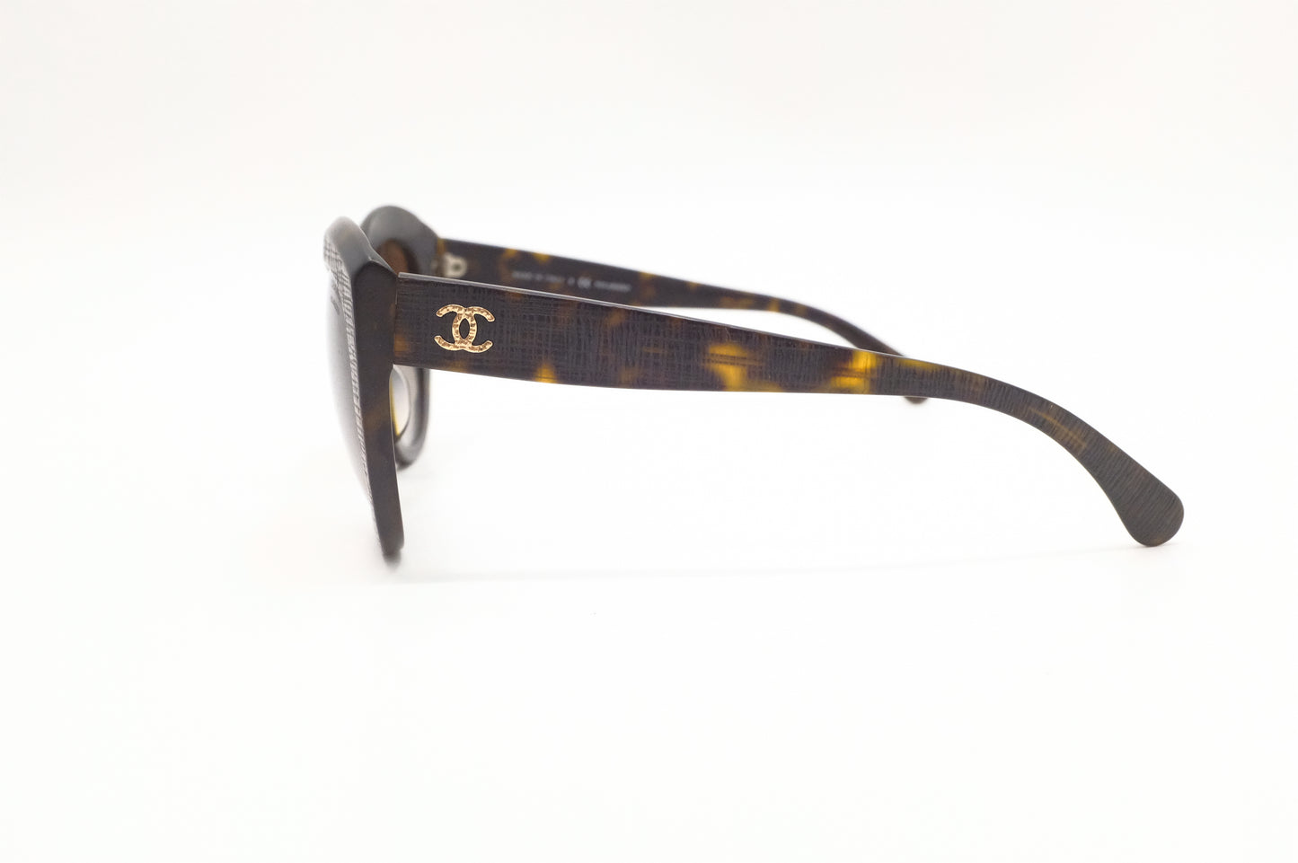Chanel Sunglasses in Black Tortoise Shell PVC