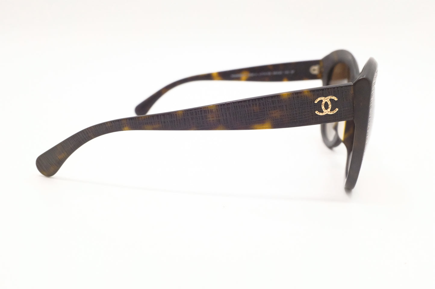 Chanel Sunglasses in Black Tortoise Shell PVC