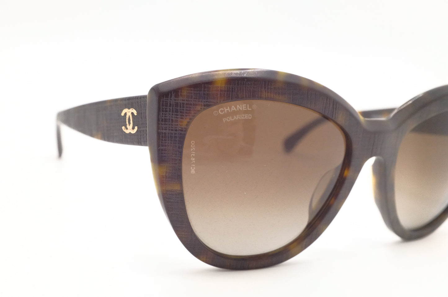 Chanel Sunglasses in Black Tortoise Shell PVC