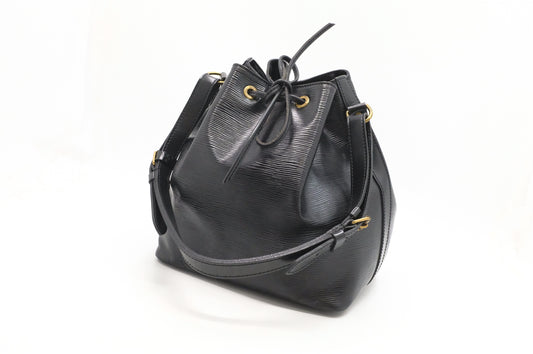 Louis Vuitton Petit Noe in Black Epi Leather