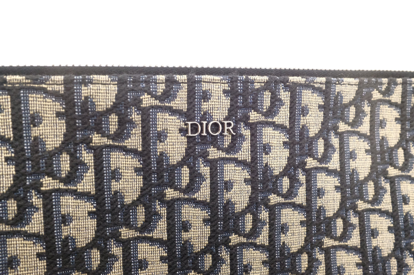 Dior Wrist Pouch in Blue Oblique Canvas