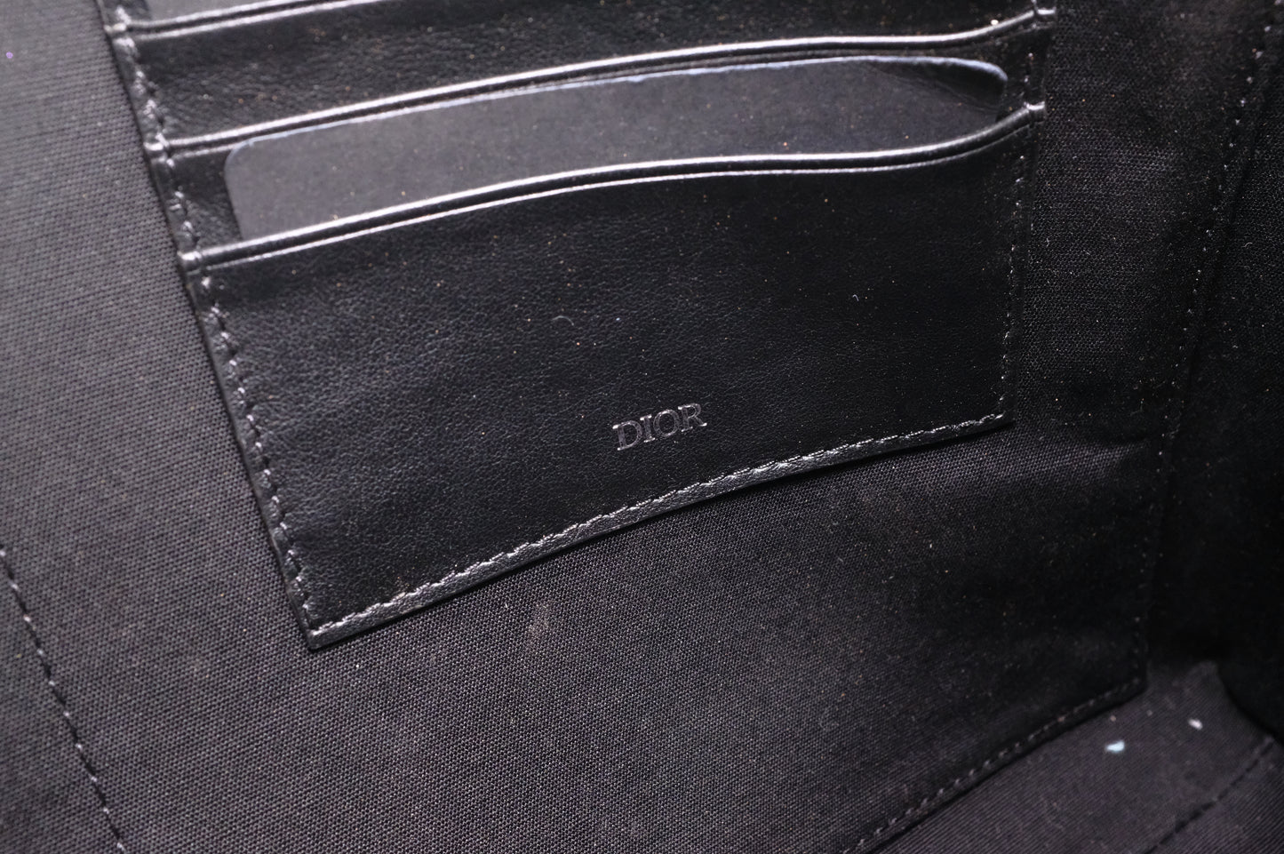 Dior Wrist Pouch in Blue Oblique Canvas