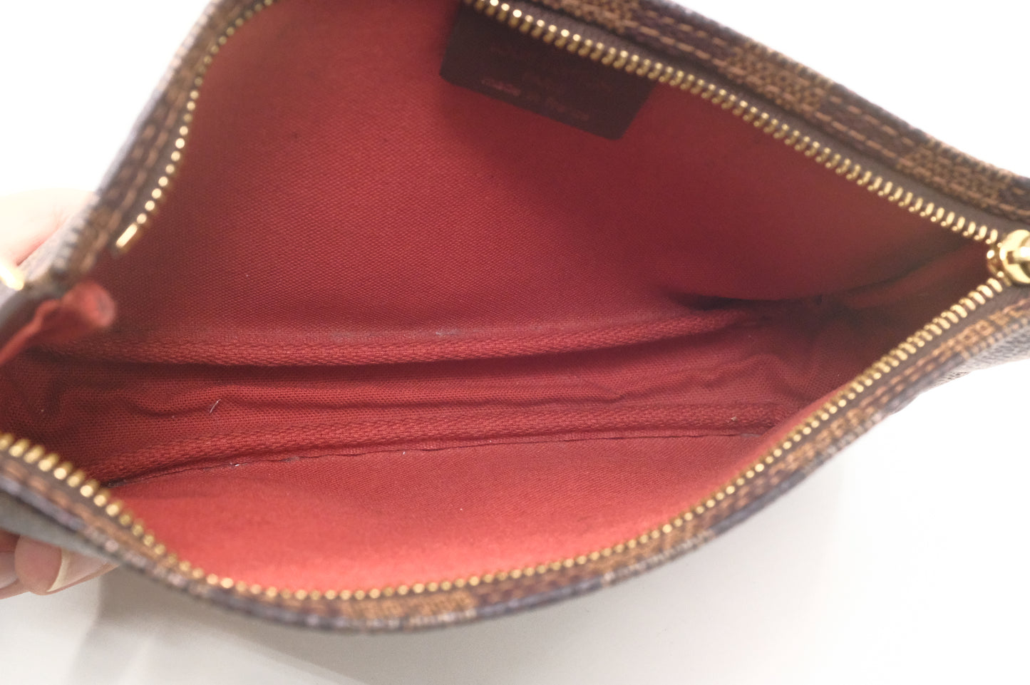 Louis Vuitton Novana Pouch in Damier Ebene Canvas