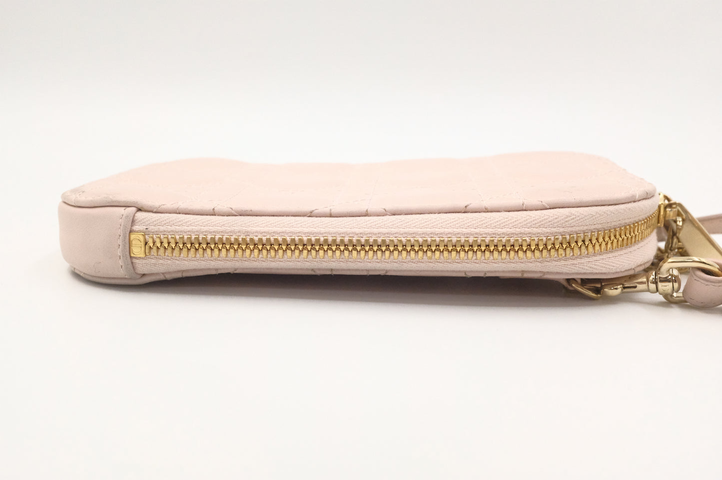 Dior Call in Dior Phone Bag in Cream Cannage Leather