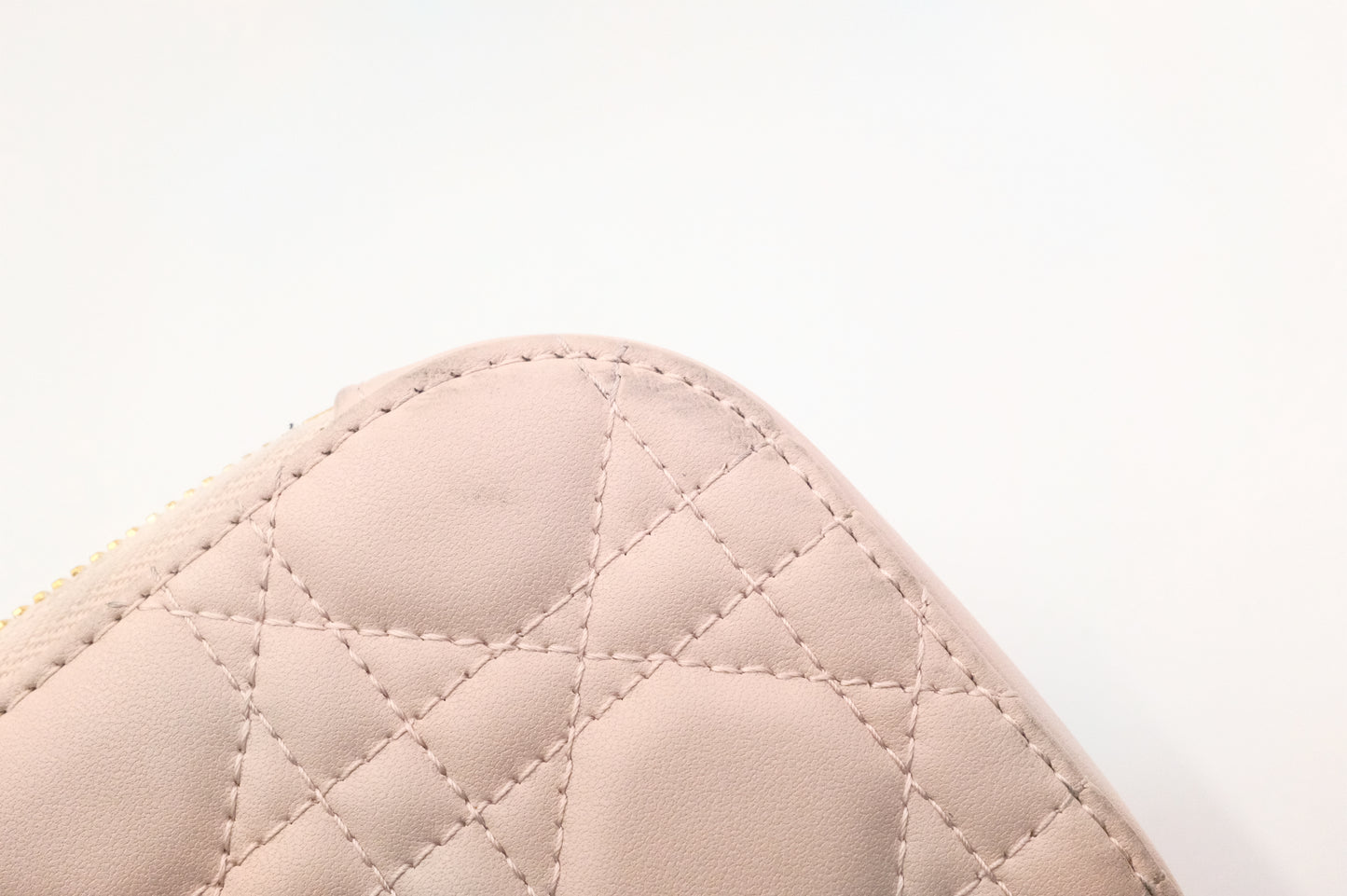 Dior Call in Dior Phone Bag in Cream Cannage Leather