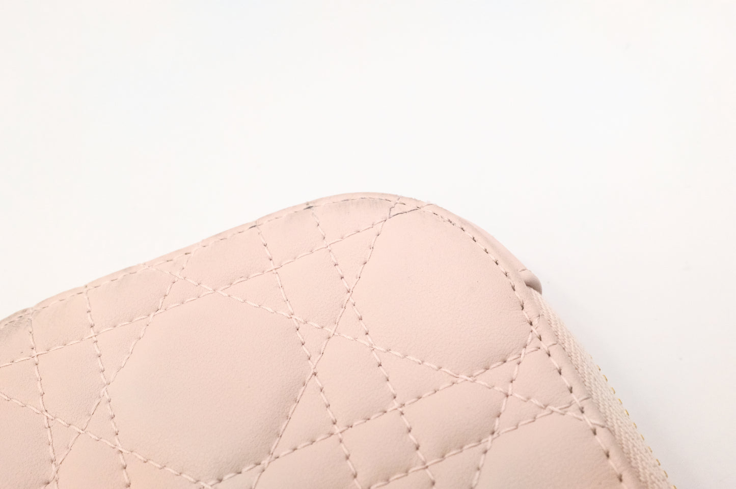 Dior Call in Dior Phone Bag in Cream Cannage Leather