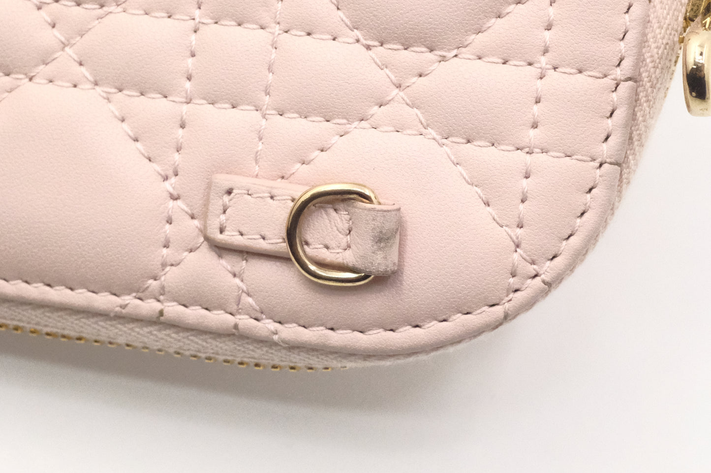 Dior Call in Dior Phone Bag in Cream Cannage Leather