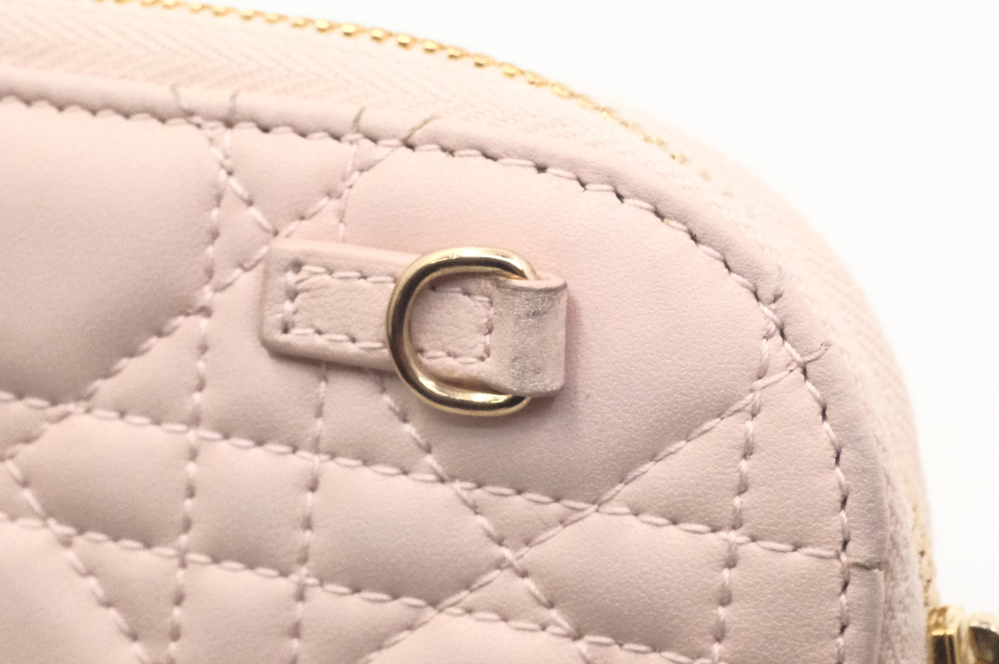 Dior Call in Dior Phone Bag in Cream Cannage Leather