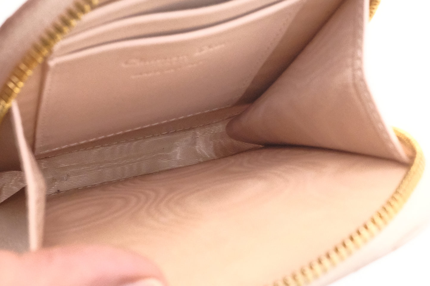 Dior Call in Dior Phone Bag in Cream Cannage Leather