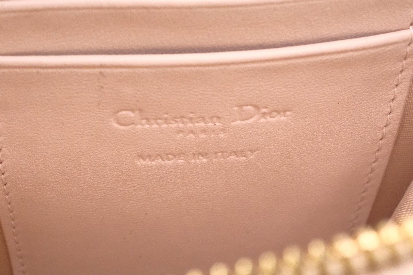 Dior Call in Dior Phone Bag in Cream Cannage Leather