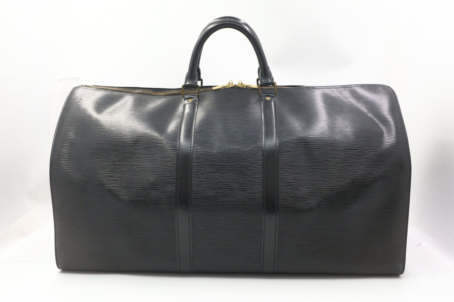 Louis Vuitton Keepall 55 in Black Epi Leather
