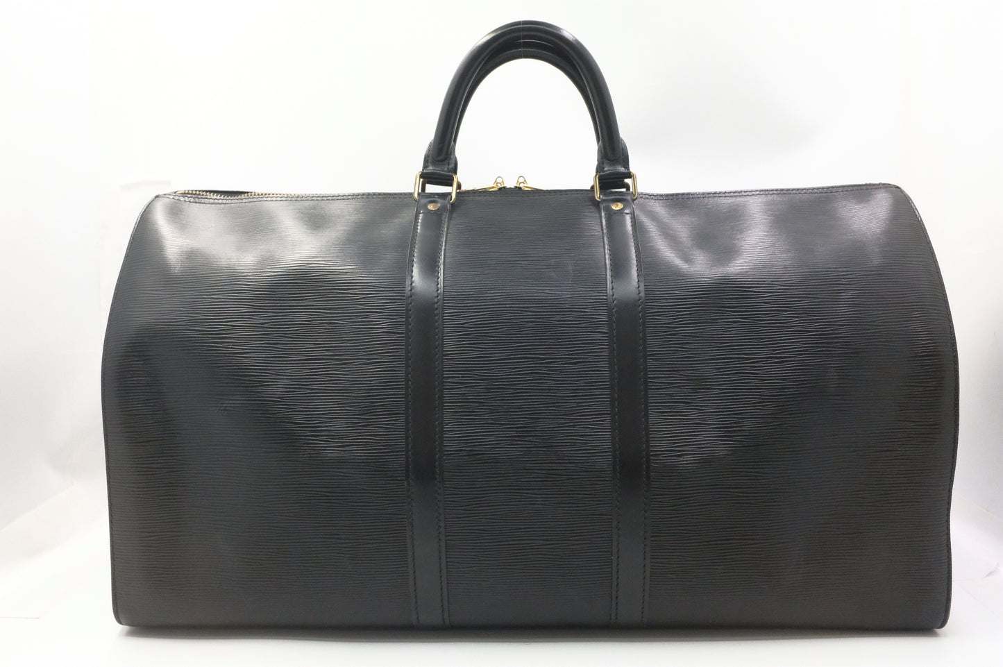 Louis Vuitton Keepall 55 in Black Epi Leather