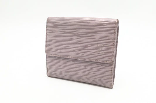 Louis Vuitton Elise Wallet in Lilac Epi Leather