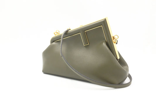 Fendi First Bag in Green Leather