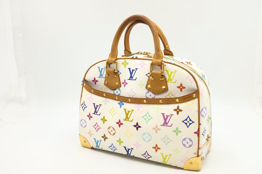 Louis Vuitton Trouville in White Multicolor Canvas