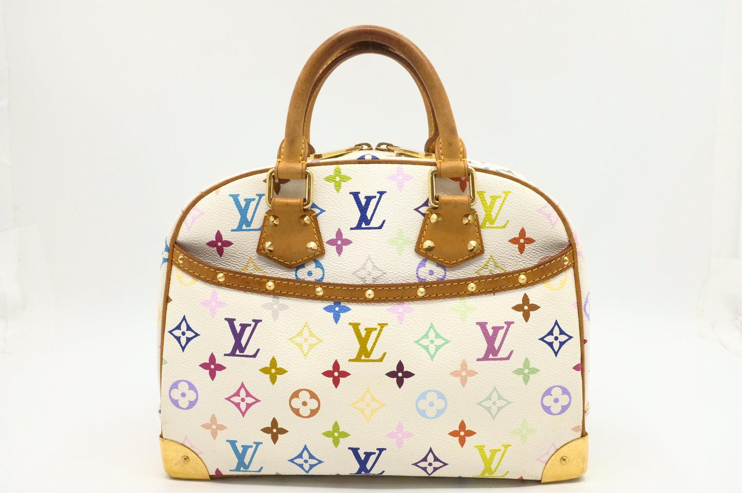 Louis Vuitton Trouville in White Multicolor Canvas