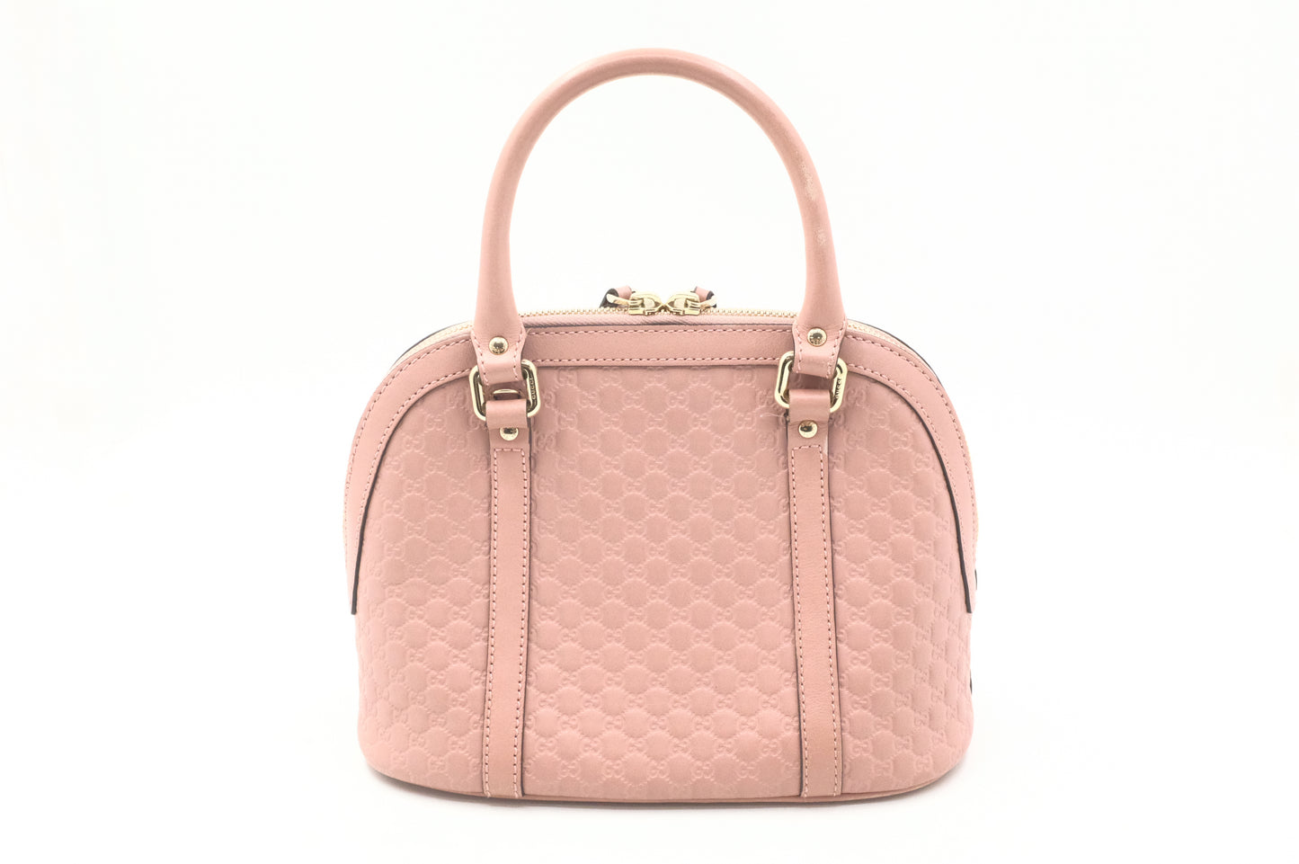 Gucci Mini Dome 2way Bag in Pink Micro Guccissima Leather