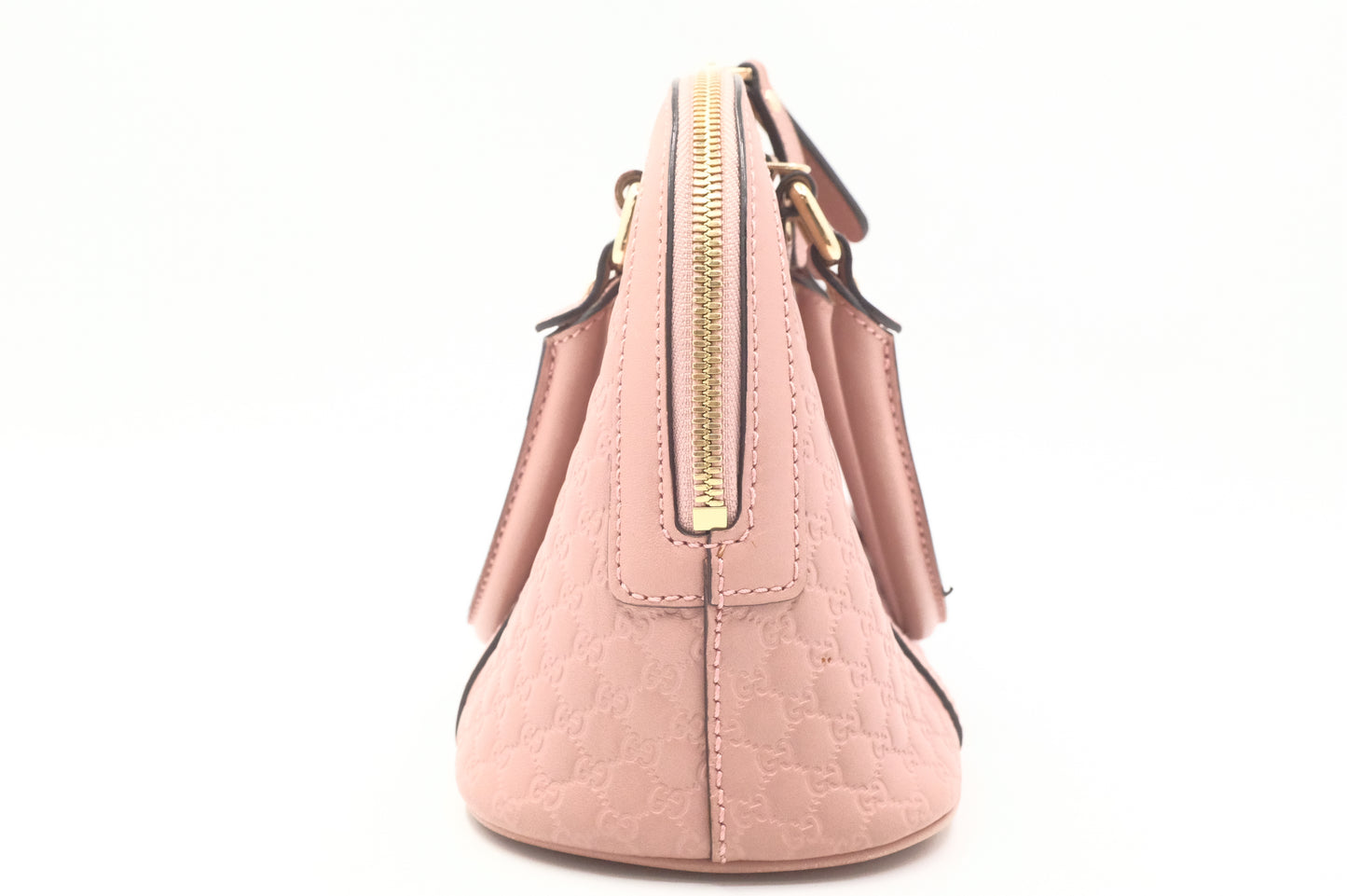 Gucci Mini Dome 2way Bag in Pink Micro Guccissima Leather