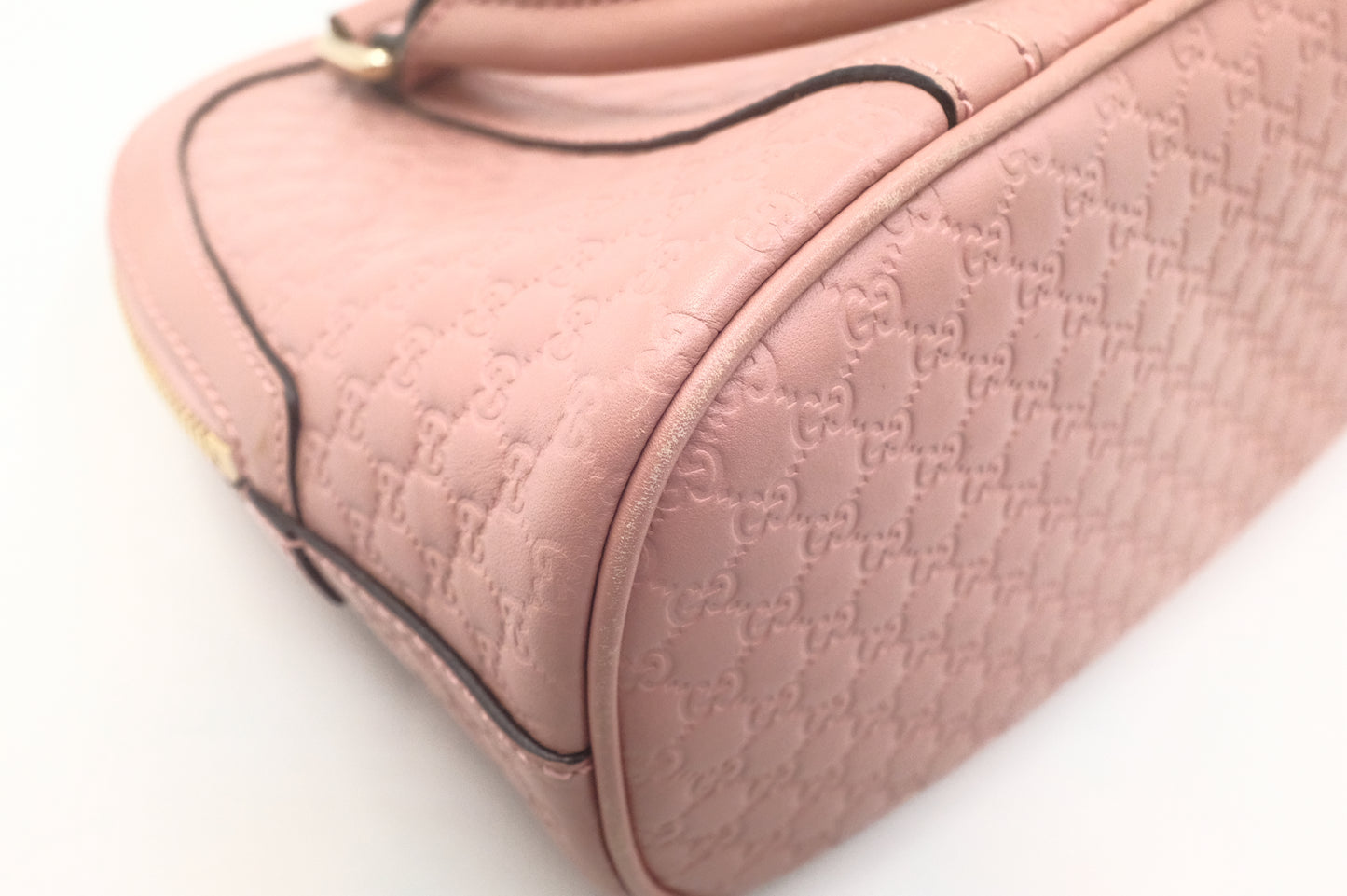 Gucci Mini Dome 2way Bag in Pink Micro Guccissima Leather