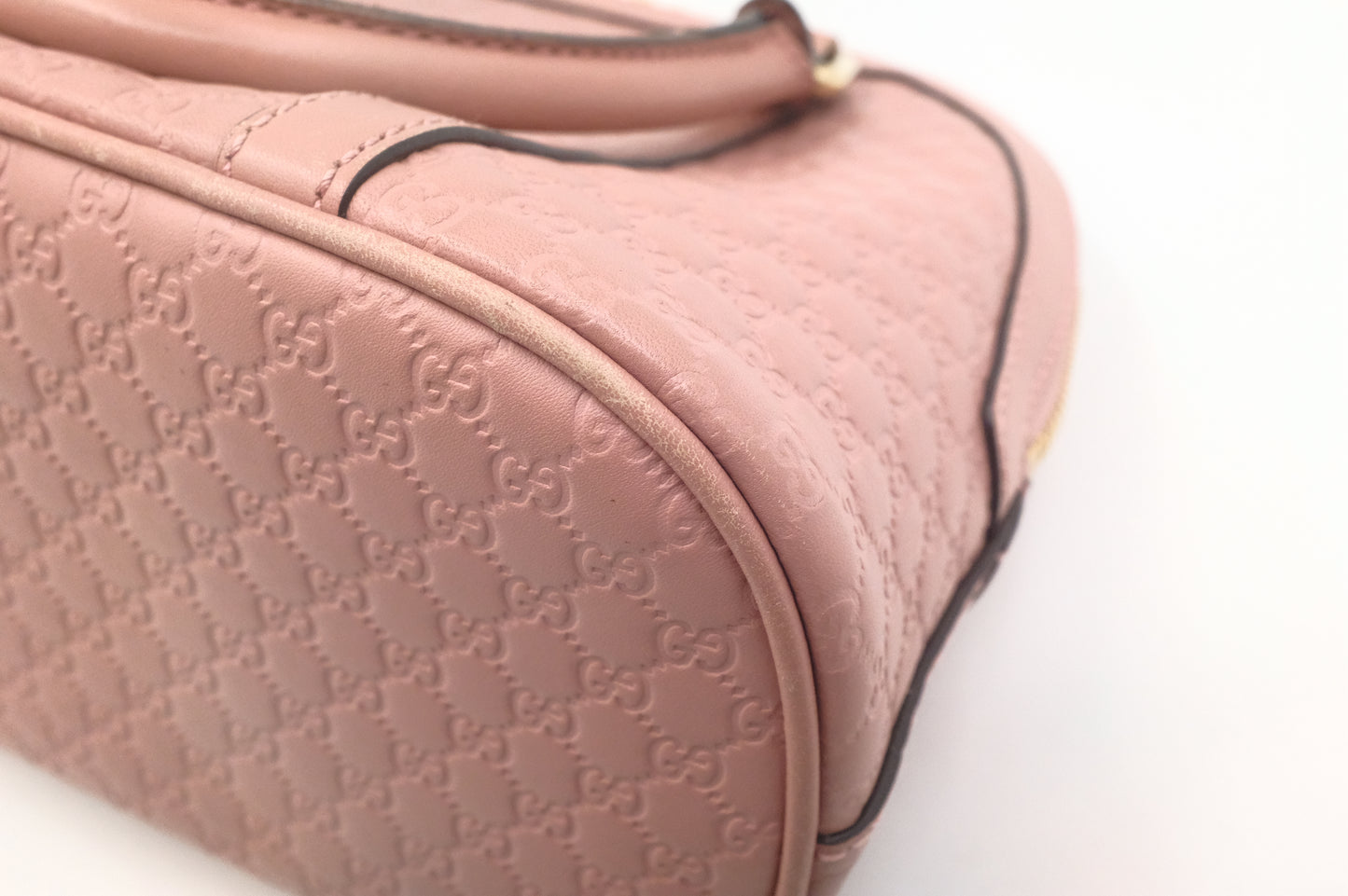 Gucci Mini Dome 2way Bag in Pink Micro Guccissima Leather