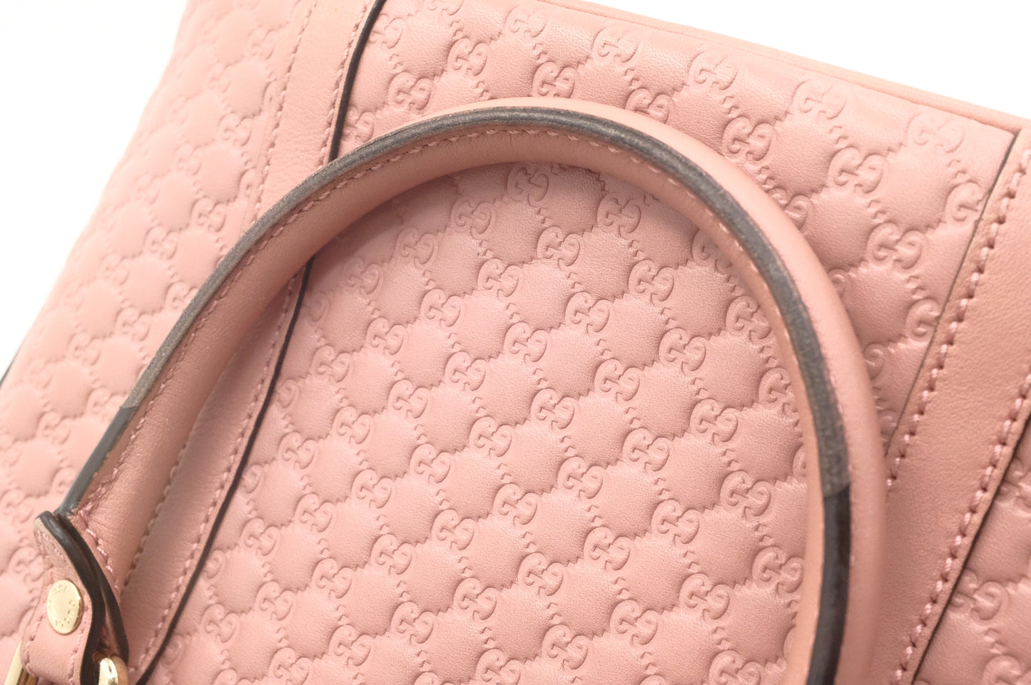 Gucci Mini Dome 2way Bag in Pink Micro Guccissima Leather