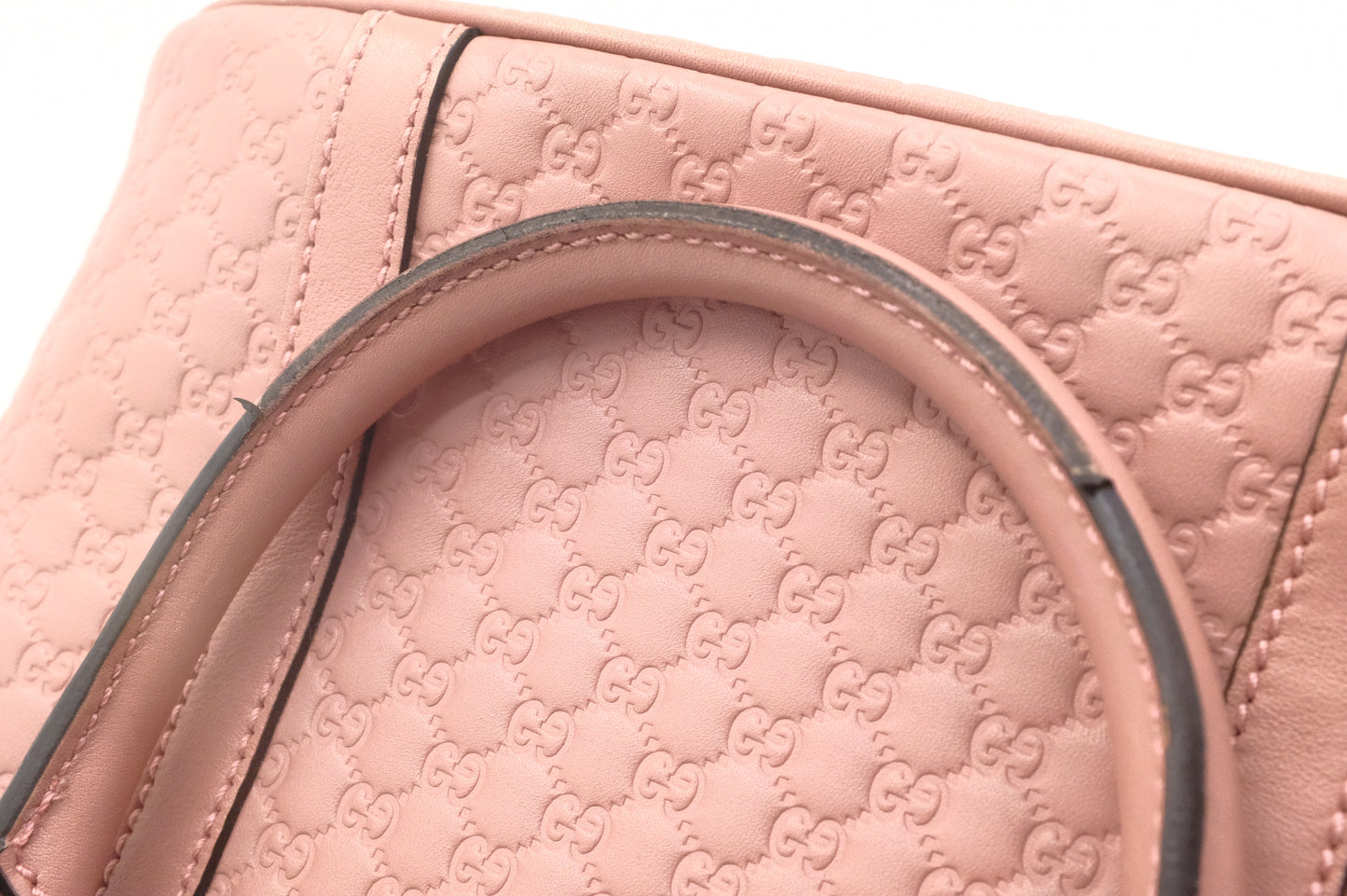 Gucci Mini Dome 2way Bag in Pink Micro Guccissima Leather