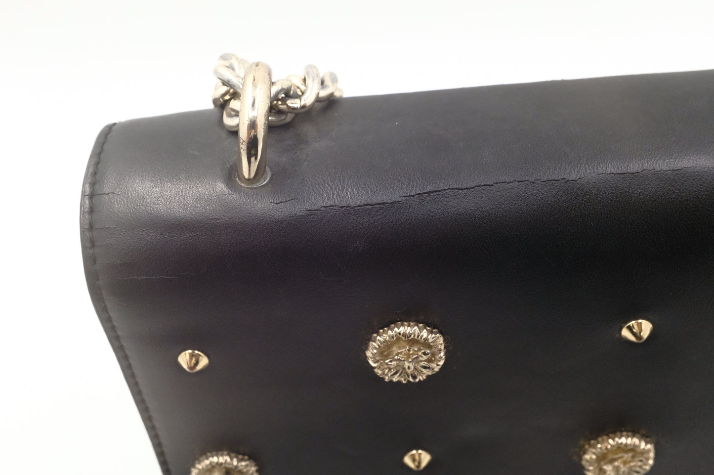 Versace Jeans Couture Shoulder Bag in Black Leather