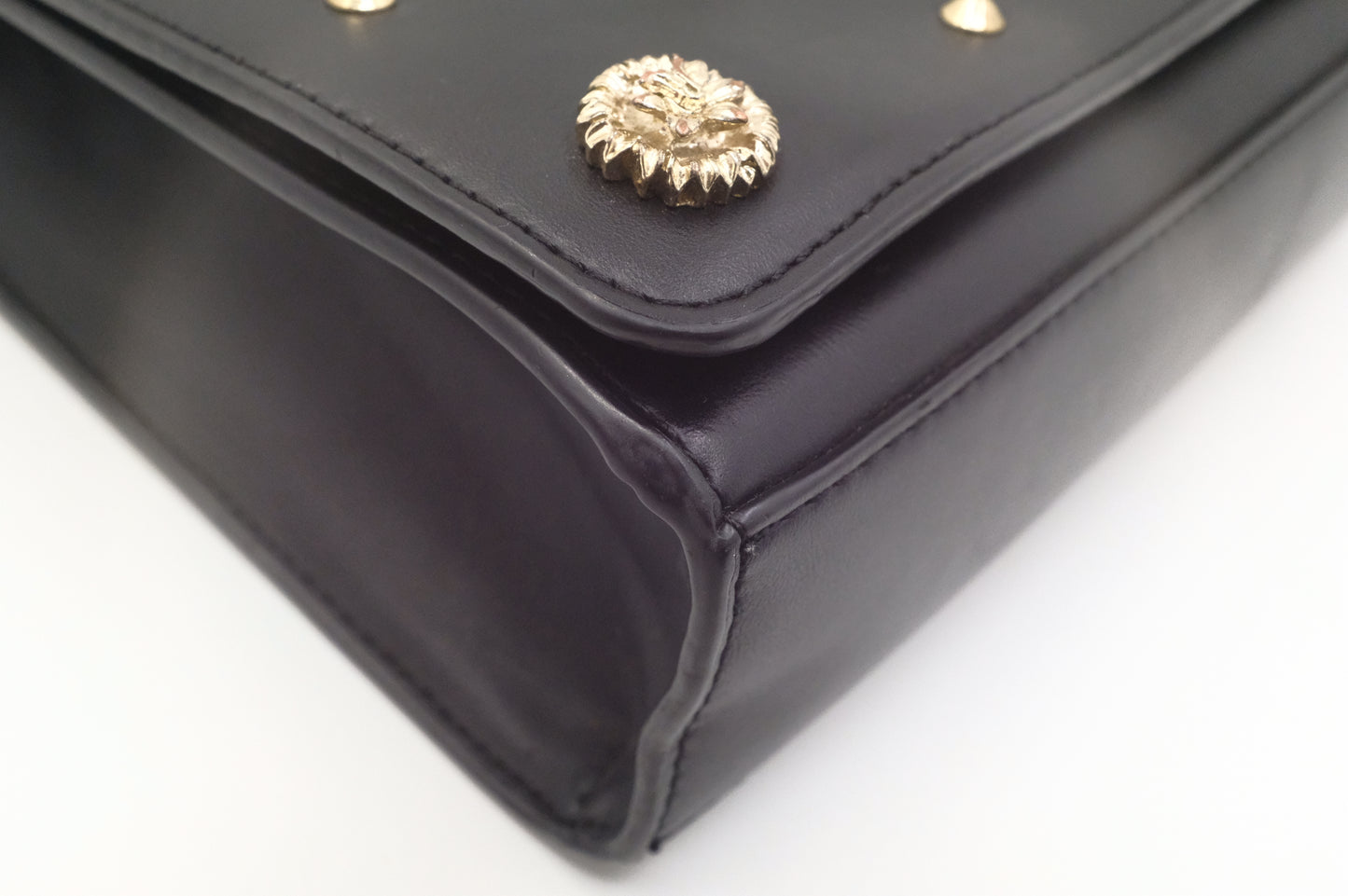 Versace Jeans Couture Shoulder Bag in Black Leather