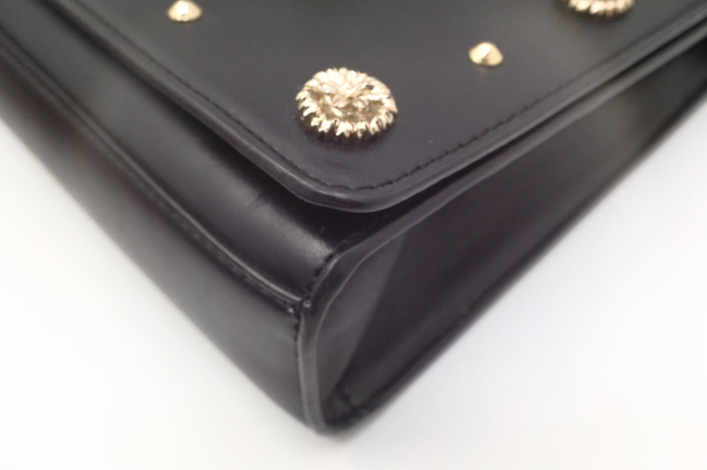 Versace Jeans Couture Shoulder Bag in Black Leather