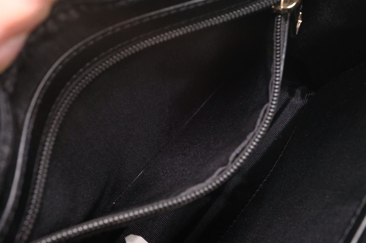 Versace Jeans Couture Shoulder Bag in Black Leather
