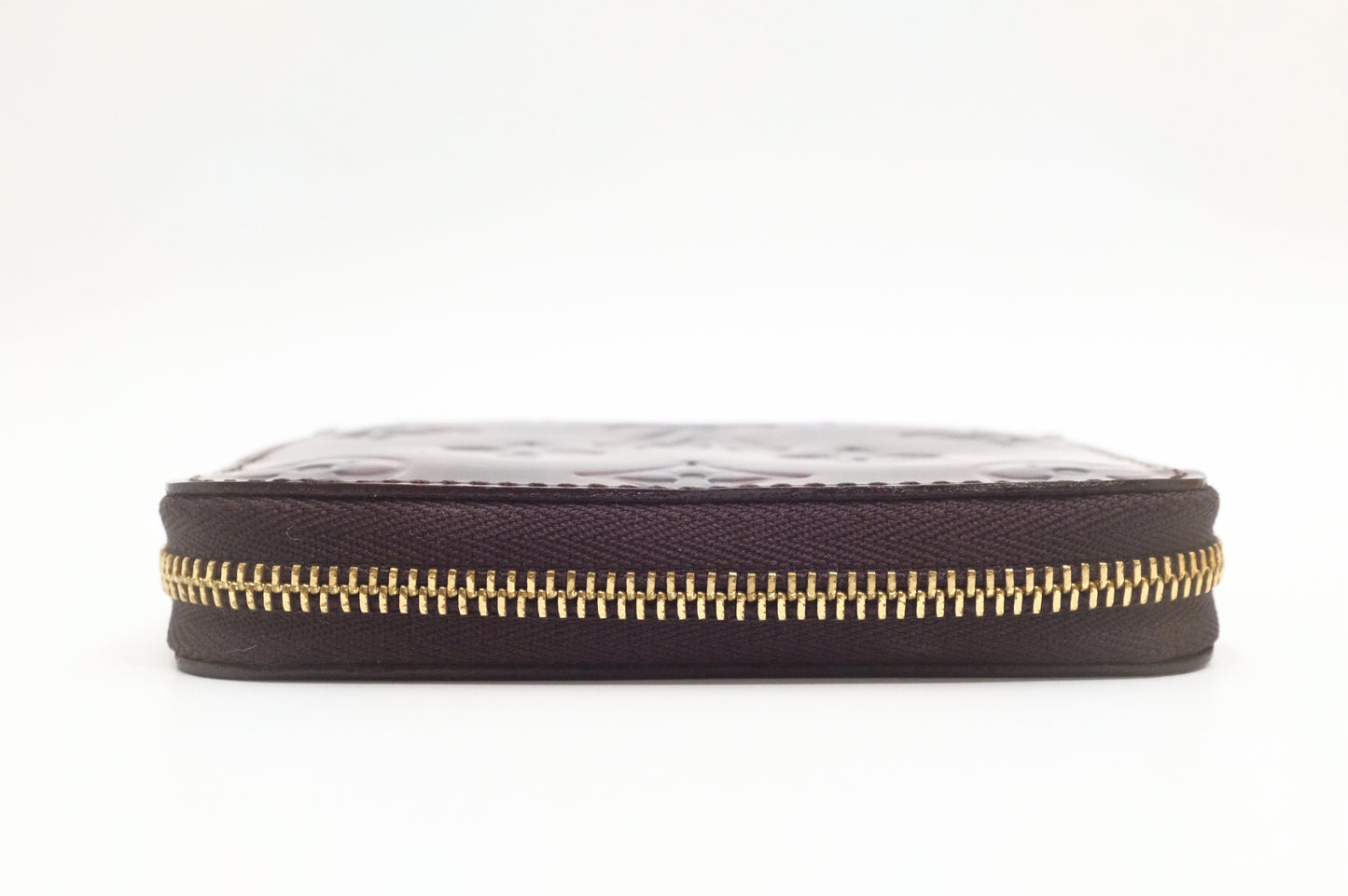 Louis Vuitton Zippy Coin Purse in Amarante Rayures Vernis Leather