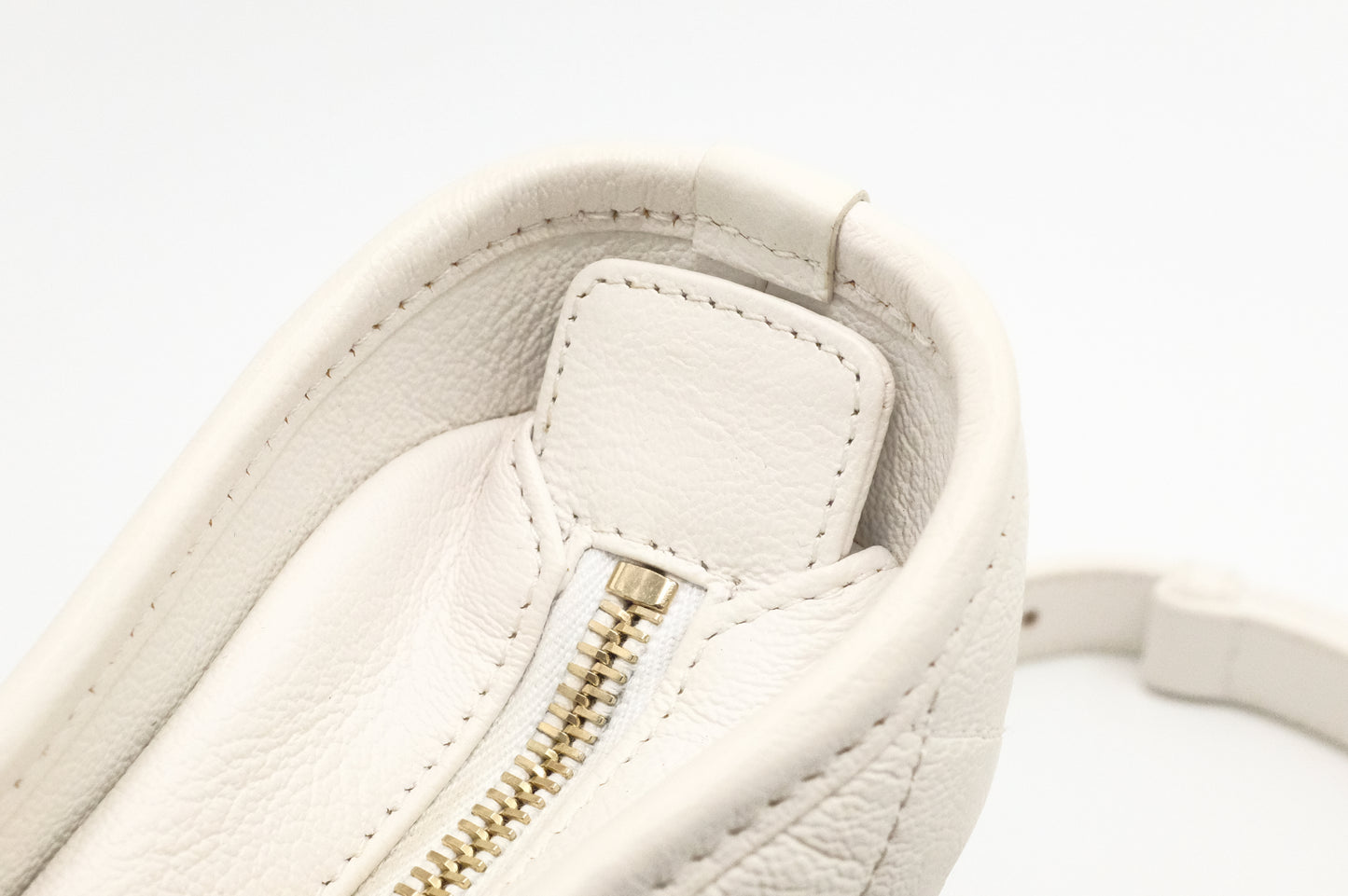 Chanel Small Gabrielle Hobo Bag in White Leather
