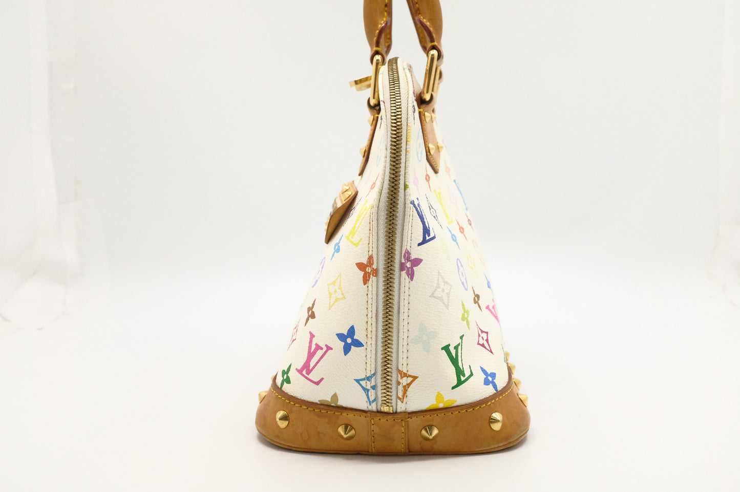 Louis Vuitton Alma PM in White Multicolor Monogram Canvas