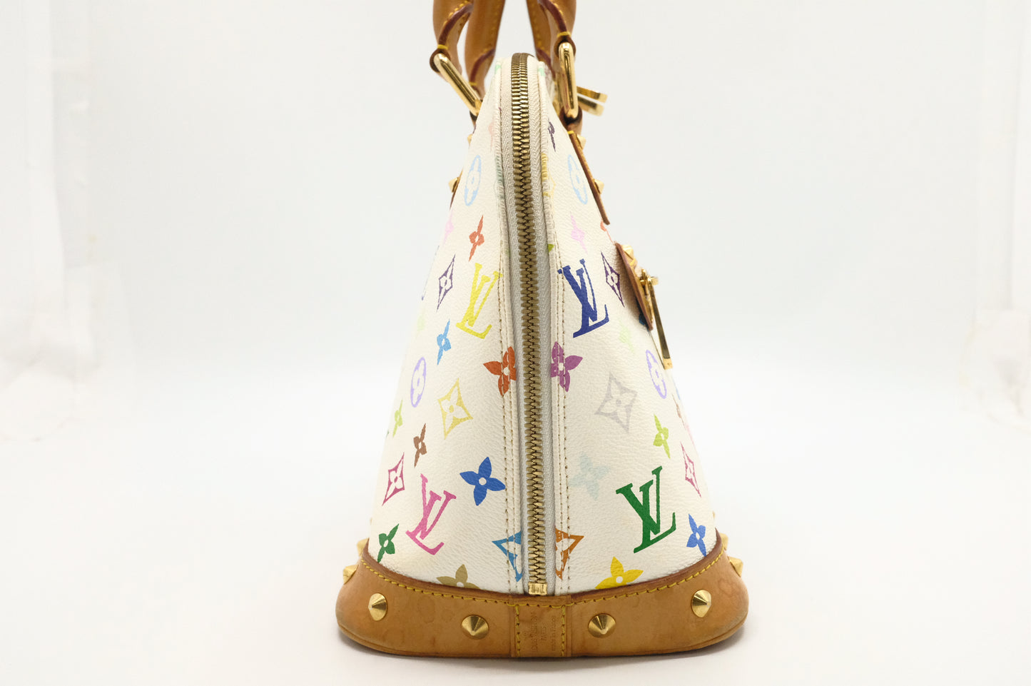 Louis Vuitton Alma PM in White Multicolor Monogram Canvas