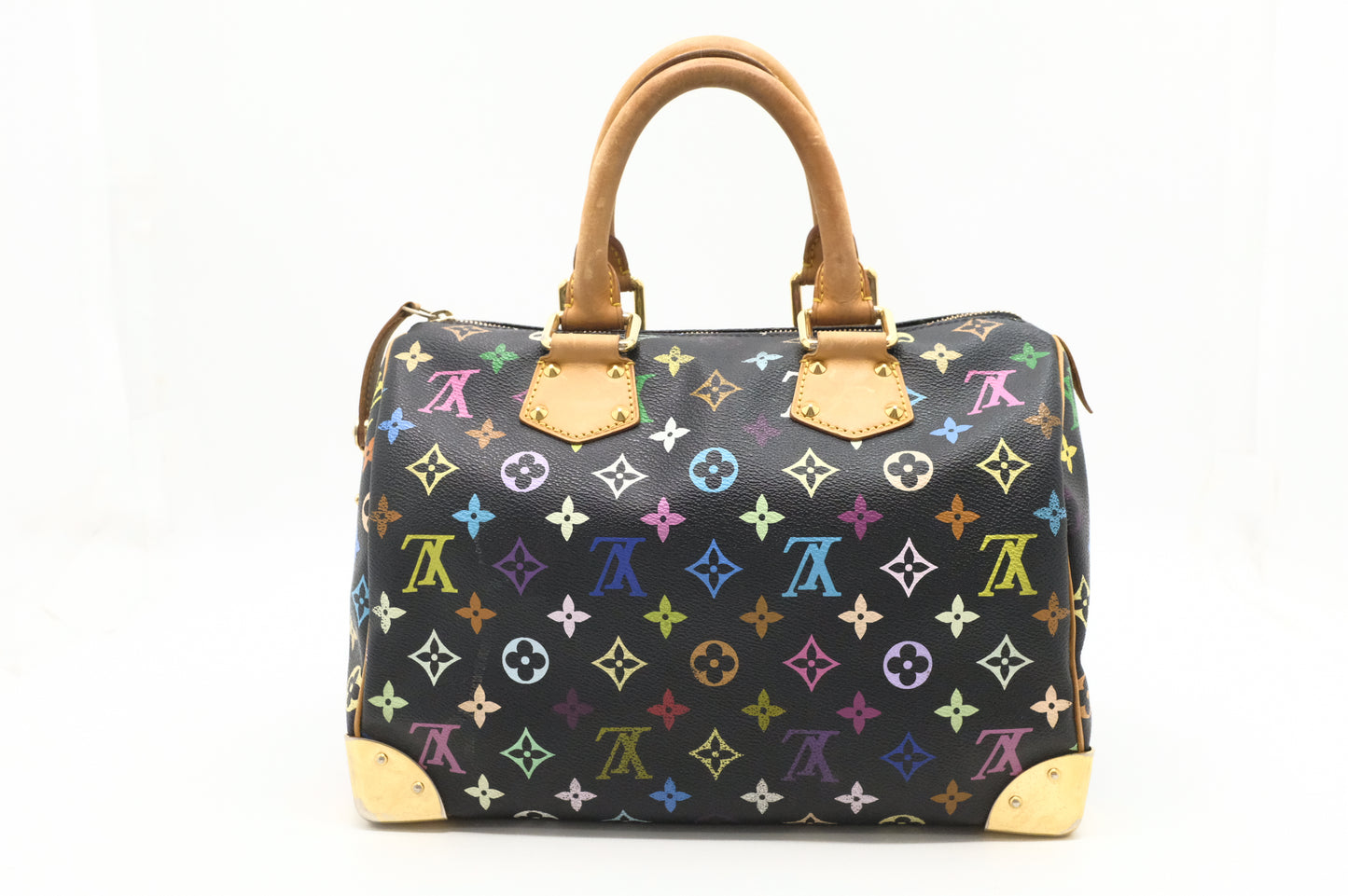 Louis Vuitton Speedy 30 in Black Multicolor Monogram Canvas