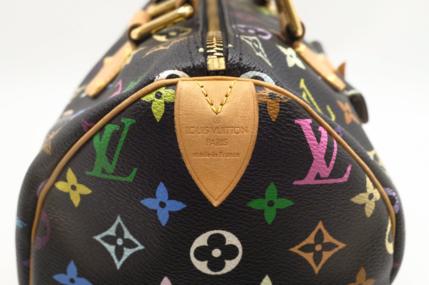Louis Vuitton Speedy 30 in Black Multicolor Monogram Canvas