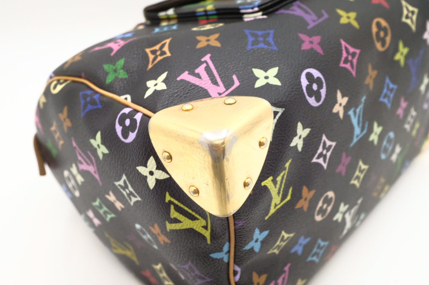 Louis Vuitton Speedy 30 in Black Multicolor Monogram Canvas
