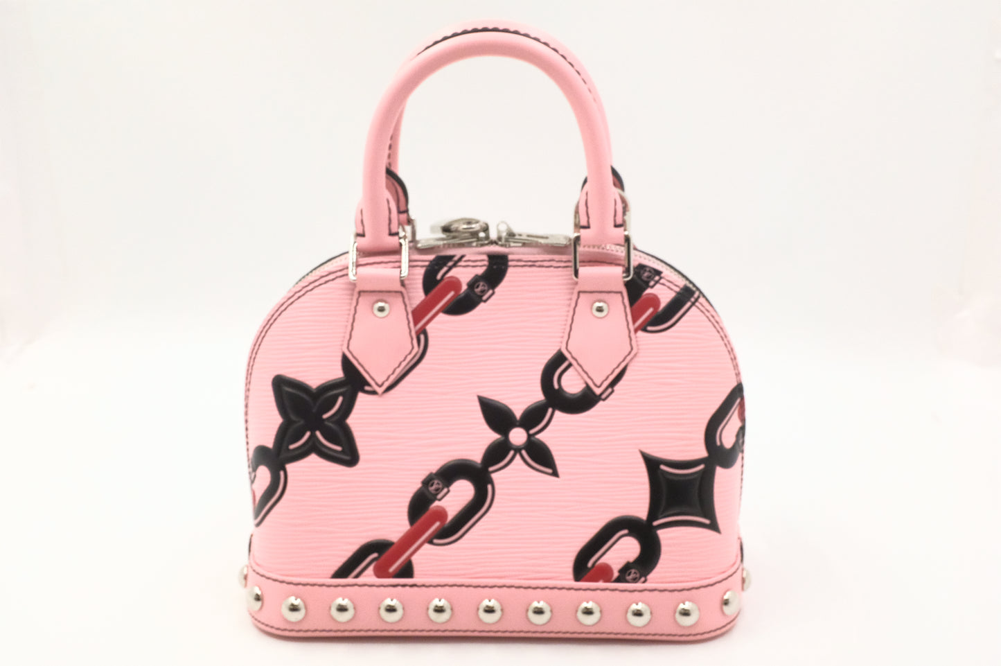 Louis Vuitton Alma BB in Pink Chain Flower Epi Leather