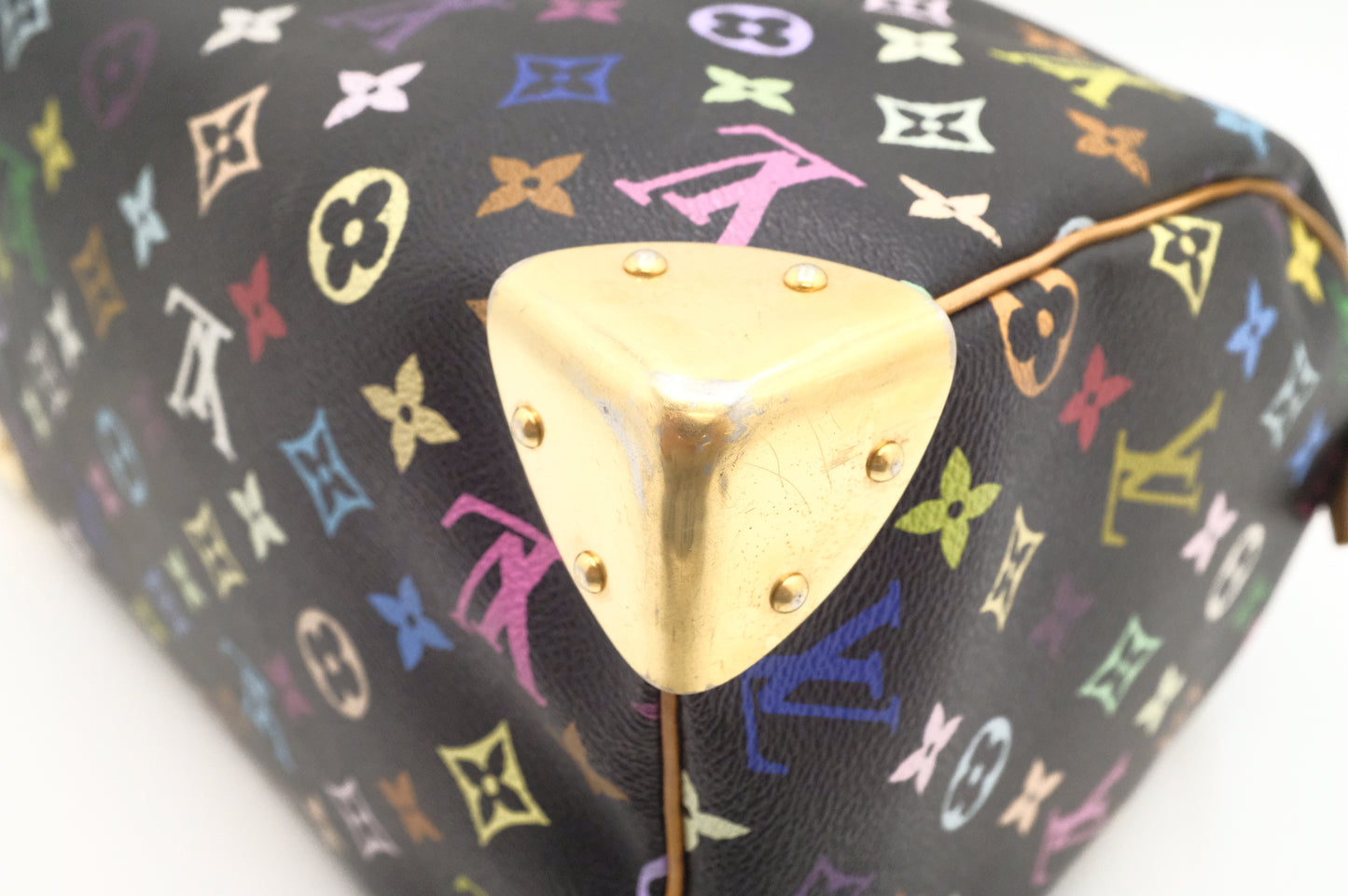 Louis Vuitton Speedy 30 in Black Multicolor Monogram Canvas