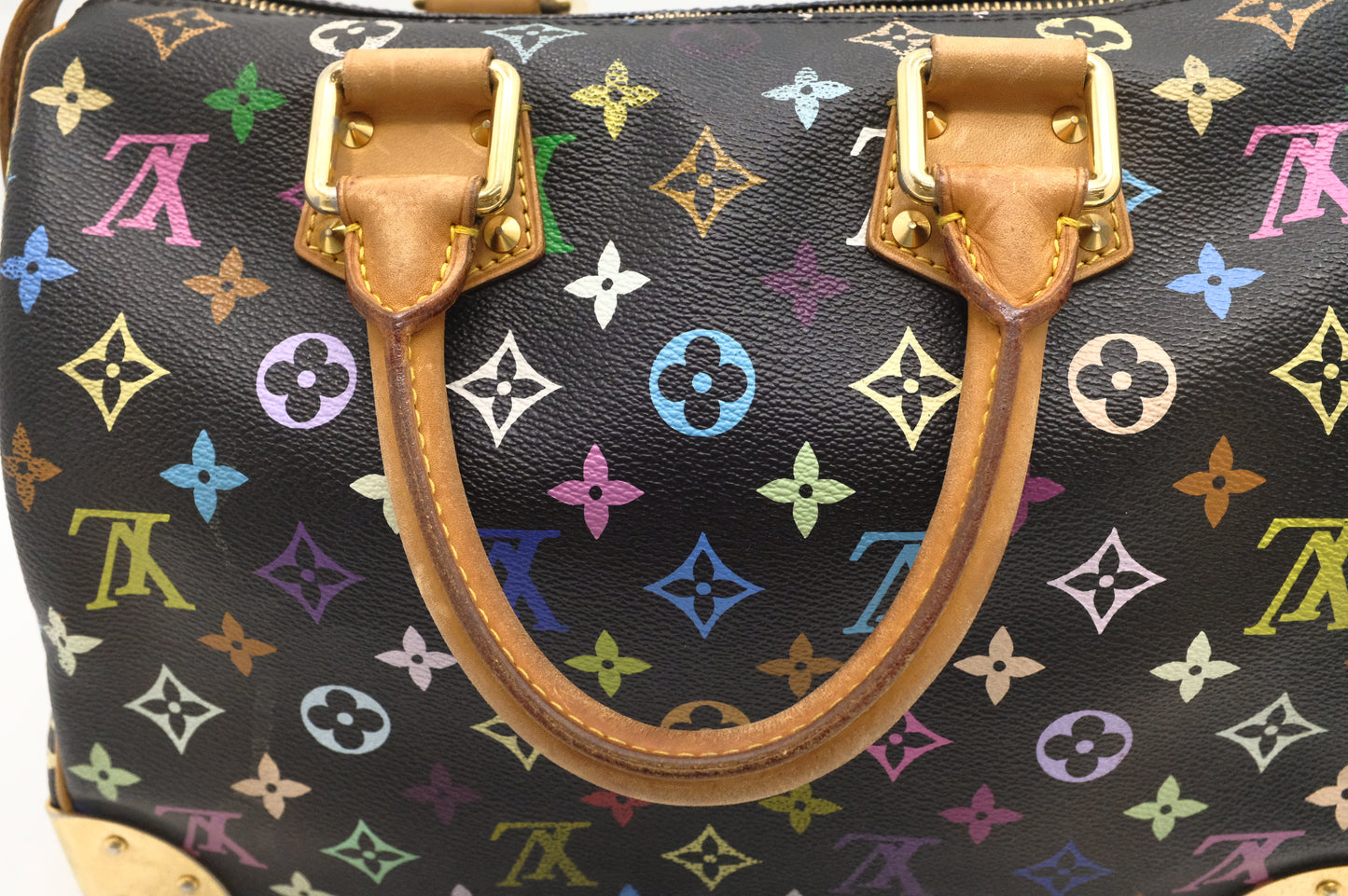 Louis Vuitton Speedy 30 in Black Multicolor Monogram Canvas