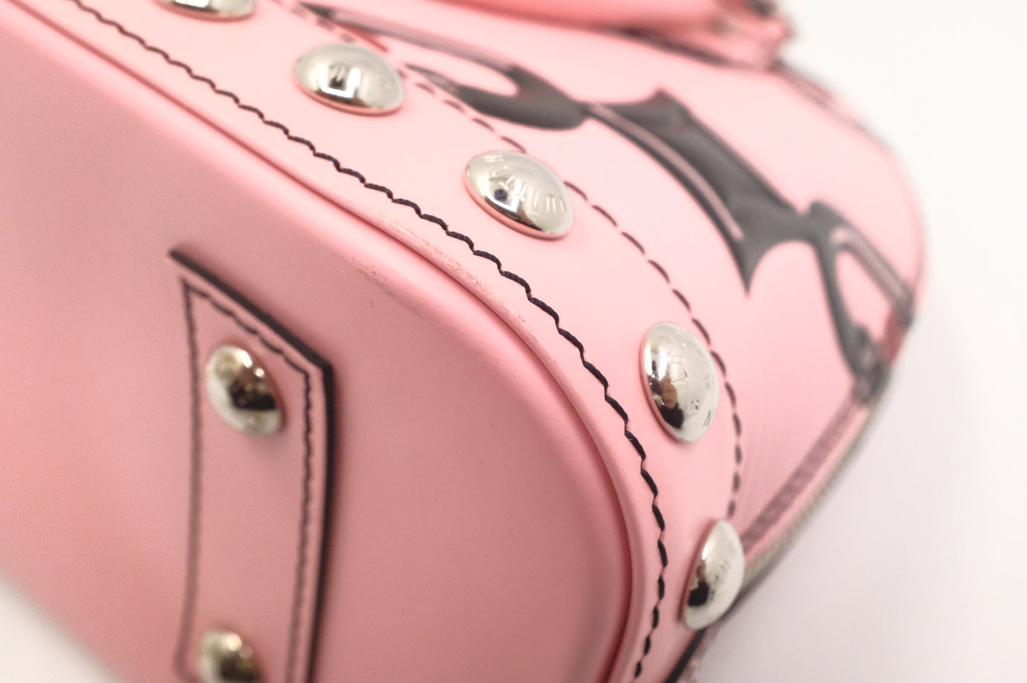 Louis Vuitton Alma BB in Pink Chain Flower Epi Leather