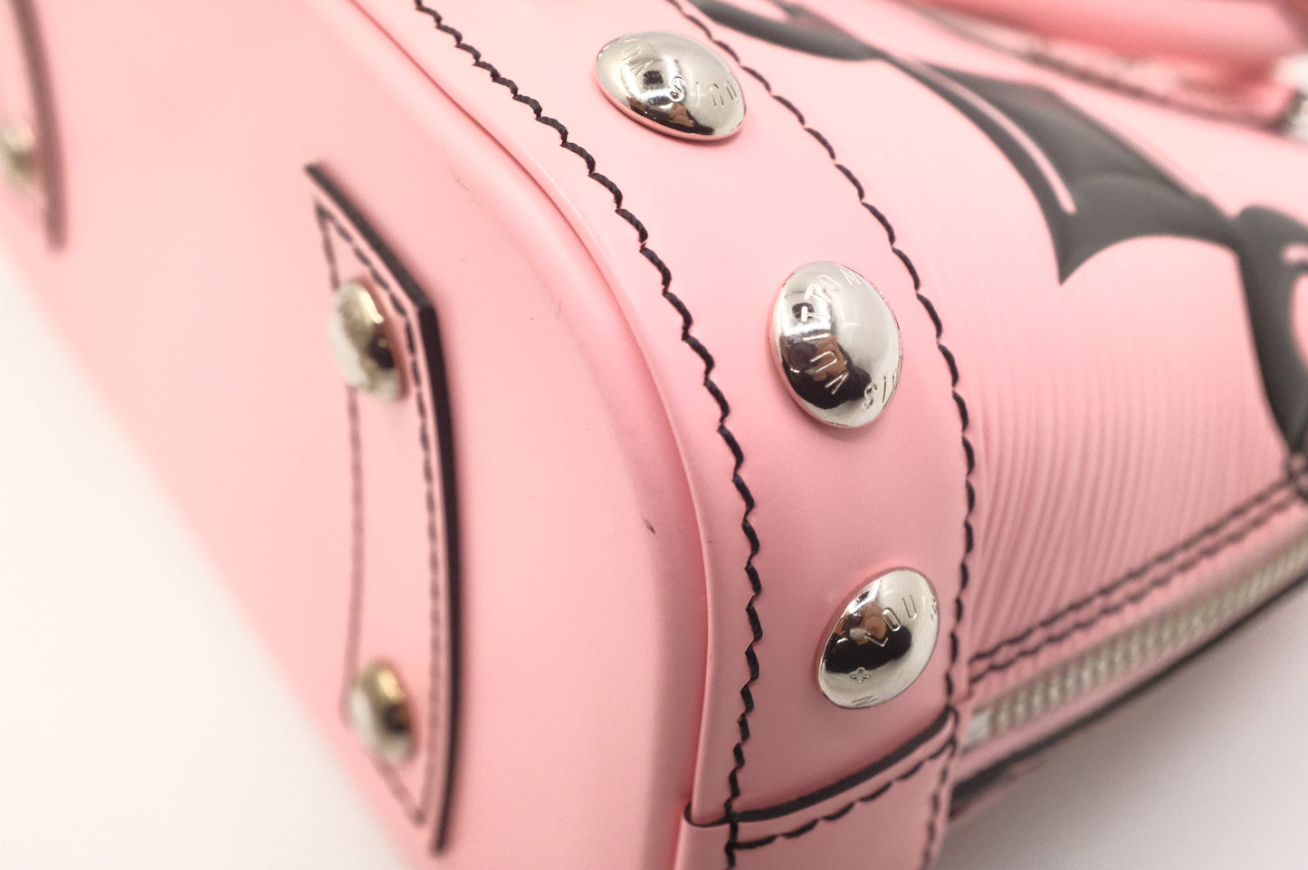 Louis Vuitton Alma BB in Pink Chain Flower Epi Leather